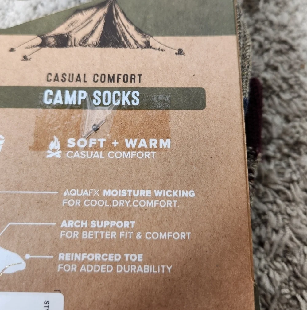 Goldtoe Signature Collection Men's Fair Isle Reverse Knit Crew Camp Socks 2pk